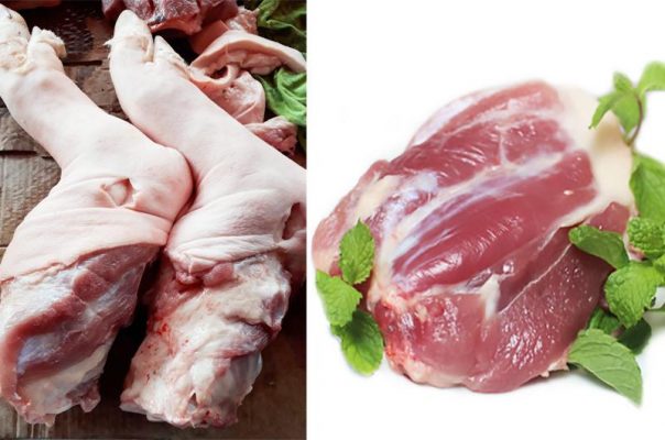 giò heo trước chân giò heo